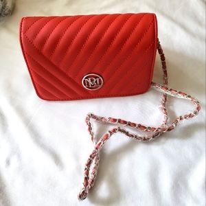 Badgley MIschka Studio - Red quilted vegan leather purse NWT